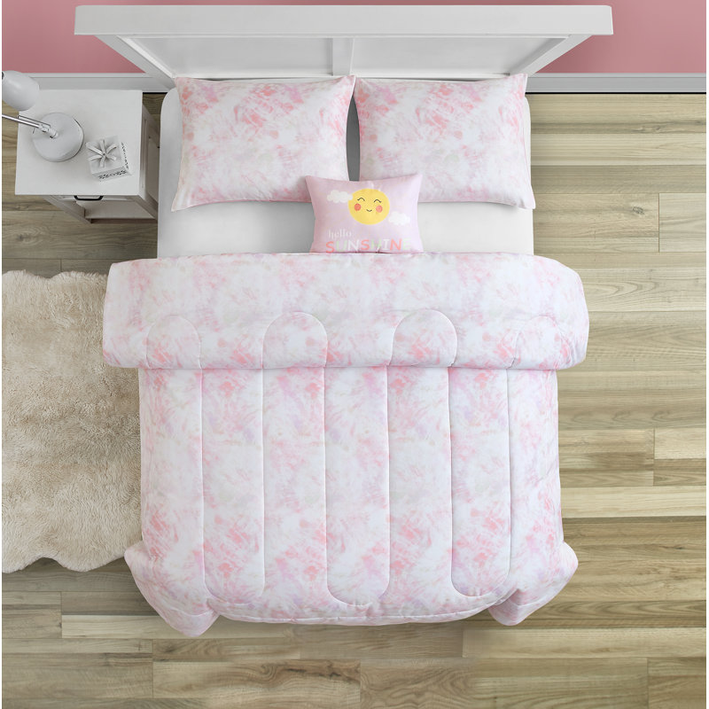 Beco Home Maisue Pink Microfiber Comforter Set Reviews Wayfair